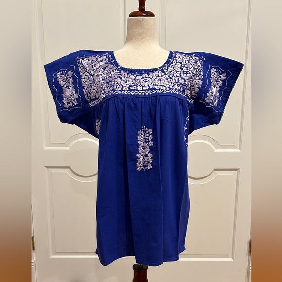 New. Handmade Tops Sandra Blouse From San Antonino Oaxaca Mexico